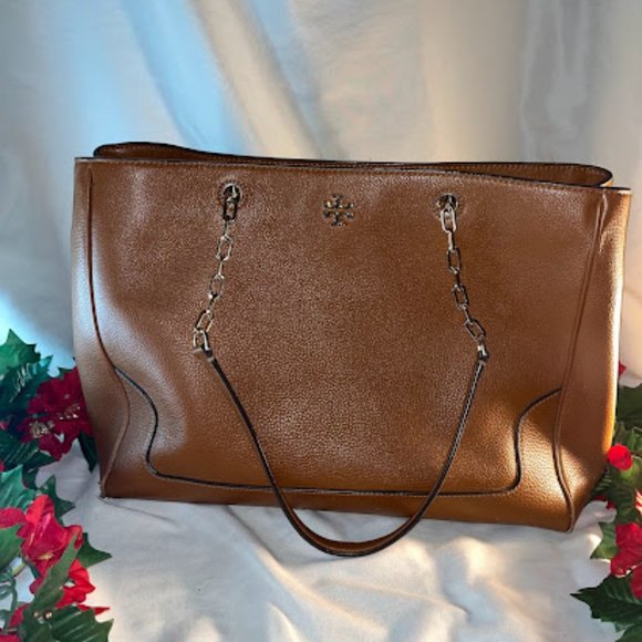 Tory Burch Large Camel Tote Handbag